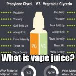 What is vape juice?