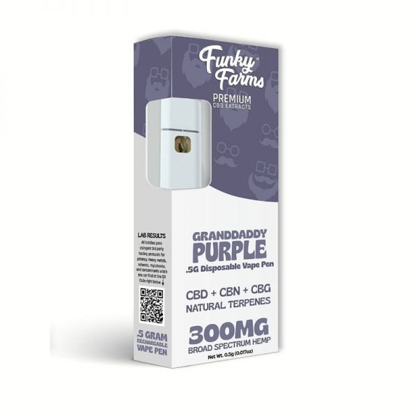 Funky Farms - Grand Daddy Purple - CBD Vape Pen - 300mg