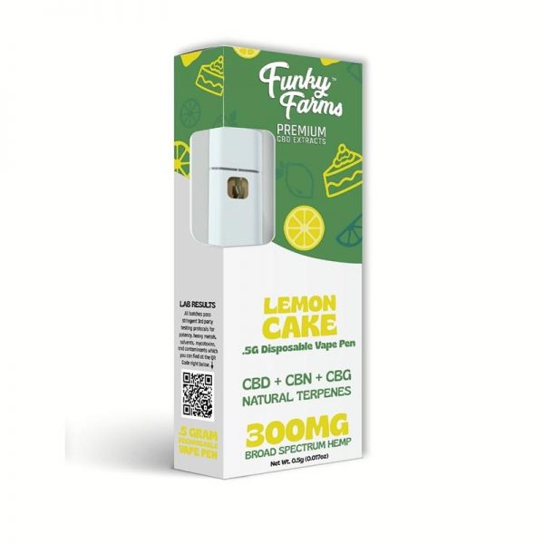 Funky Farms - Lemon Cake - CBD Vape Pen - 300mg