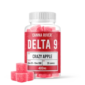 Canna River D9 Gummy - Crazy Apple - 400mg