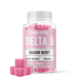 Canna River D9 Gummy, canna river Dragon Berry, Dragon Berry 400 mg