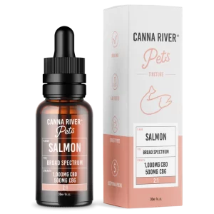 Canna River, canna river cbd, pet tincture, canna river salmon