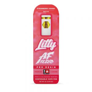 Litty - THCA - AF PRO RESIN - Strawberry Cough - Sativa - 2G - Disposable