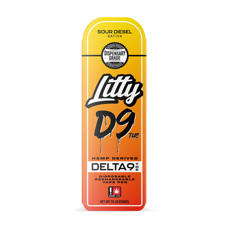 Litty - THC D9 - Sour Diesel - SATIVA - 1 G - Disposable