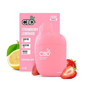 CBDfx, CBDfx cbd vape, CBDfx cbd vape Strawberry Lemonade, CBDfx 1500 mg, CBDfx cbd vape disposable
