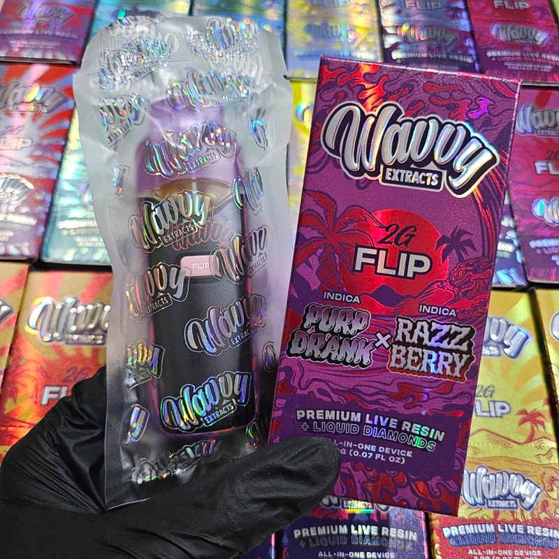 Wavvy - THC Disposable - 2G - Purp Drank (I) x Razz Berry (I)